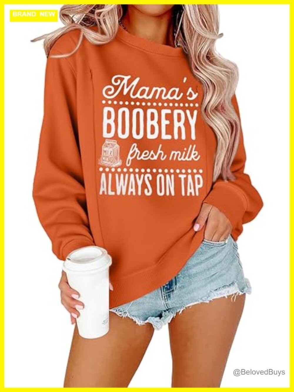 Maternity Nursing Sweatshirt Zip Breastfeeding Pullover Print Top